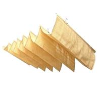 Toldo Retractil Width 3.5m Retractable Wave Sun Shade Net Telescopic Sail Rainproof Sunproof Awning with 15mm Steel Pipe(Beige - HDPE,3.5mx3m)