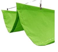 Toldo Retractil Width 3.5m Retractable Wave Sun Shade Net Telescopic Sail Rainproof Sunproof Awning with 15mm Steel Pipe(Green - Waterproof,3.5mx9m)