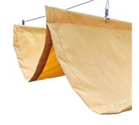 Toldo Retractil Width 4m Telescopic Waterproof Sunshade Sail Summer Patio Wave Sun Shade Net Retractable Shading Cover Outdoor(Beige-Waterproof,W4m x L9m)