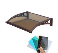 Toldo Silencioso For Ventana, Dosel For Puerta De Entrada,Toldo For Puerta | Protección contra la lluvia y la nieve,Aleación de aluminio,Tablero silencioso engrosado de 4MM(100x180cm/39x71in)