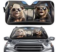 Toldo Solar Parabrisas Coche Oso Conductor Divertido Animales Osos M | Parasol Parabrisas Delantero Parasol para Ventana Delantera Coche Universal Plegable Visera Parasol Parabrisas Coche