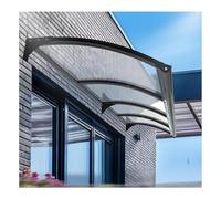 Toldo, toldo Moderno de Aluminio y policarbonato para Puertas y Ventanas - Refugio Exterior Transparente (120x260cm/47x102in) - Protección Duradera contra la Intemperie para entradas de VIVI