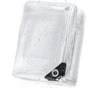 Toldo Transparente 450 x 530 cm Resistente Al Polvo Lona Transparente para Jardín Duradera para Mueblespiscina, Coche, Jardín, Color Transparente
