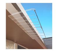 Toldo transparente con protección UV para exteriores, resistente a la intemperie, cubierta de puerta delantera, refugio extensible para aleros de jardín y porche, diseño