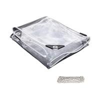 Toldo Transparente Exterior 460 x 570 cm Resistente a Rayos UV Lona Transparente e Impermeable Plegable para Protección contra La Lluvia, Terraza, Balcón, Exterior, A