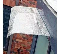 Toldo transparente impermeable y resistente a los rayos UV para puertas, refugio invisible, protección al aire libre, 40/50 cm (50 x 60 cm)
