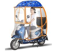 Toldo transparente para coche eléctrico completamente cerrado, scooter de movilidad, cubierta para viento, lluvia, coche eléctrico, previene paraguas, cubierta universal para parasol para m