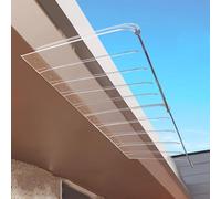 Toldo Transparente para Porche, toldo Curvo Moderno para Puertas y Ventanas, protección UV, protección contra la Lluvia y la Nieve, toldo Invisible para Puerta de Entrada, Cubierta de Lluvia