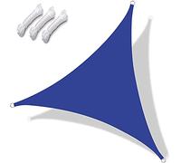 Toldo triangular de 3 x 4 x 5 m, transpirable, protección UV, 98 % para exteriores, para jardín, patio, balcón y terraza, elegante bloqueador UV