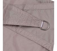 Toldo triangular impermeable 3 veces para jardín al aire libre, patio, bloquea los rayos UV del 98%, ideal para fiestas de verano, protección de patio y refugio solar (beige)
