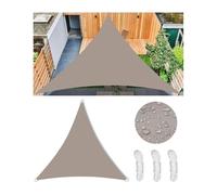 Toldo triangular impermeable con protección UV de 5.3 x 5 pulgadas, con cuerda y anillo en D, perfecto para jardín, patio, balcón y terraza, uso al aire libre