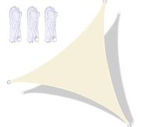 Toldo triangular impermeable de 2,5 x 2,5 m con accesorios, elegante protección UV para jardín, piscina, terraza, solución ideal para dar sombra al aire libre