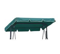 Toldo universal de color de repuesto para columpio de jardín, 3 plazas, tamaño XL, 210 x 145 cm, cubierta de hamaca de patio, jardín, exterior, verde [101]