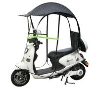 Toldo universal de movilidad para scooter, visera solar totalmente cerrada con tiras reflectantes y cremallera bidireccional para una mayor protección y comodidad