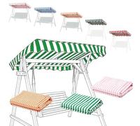 Toldo Universal De Repuesto Para Columpio De Patio 2/3 Plazas, 164x114cm 190x120cm Capota Para Columpio De Jardín, Techo De Repuesto Balancin Tela Oxford(Green,195x125cm/77x49in)