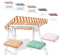 Toldo Universal De Repuesto Para Columpio De Patio 2/3 Plazas, 164x114cm 190x120cm Capota Para Columpio De Jardín, Techo De Repuesto Balancin Tela Oxford(Orange,210x145cm/83x57in)