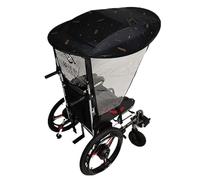 Toldo universal eléctrico para silla de ruedas, parasol para lluvia, sombrilla ajustable para exteriores para la mayoría de sillas de ruedas