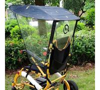 Toldo universal eléctrico para silla de ruedas, soporte ajustable para paraguas al aire libre, plegable, a prueba de rayos UV, resistente a la lluvia, para la mayoría de sillas de ruedas (tamaño: apto