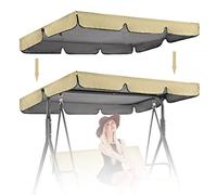Toldo universal impermeable resistente a los rayos UV para silla de columpio, cubierta de parasol para asientos de columpio y hamacas, cubierta duradera (solo toldo)