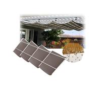 Toldo vela con ondas de alambre deslizante,Techo de ventilación for terraza, jardín y patio, personalizable.Para fiestas al aire libre en el jardín y el patio(1.5 * 3m)