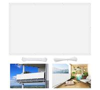 Toldo Vela de protección Solar de Primera Calidad de 3,5 x 7,5 m con 95% de protección contra Rayos UV, Ideal para Patios, Vallas y porches al Aire Libre, Tejido Transpirable con un 98% de