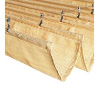 Toldo Vela de Sombra Ondulada, Toldos Exterior Terraza Retractil para Patio Jardín Pergola, Red de Sombra con Kit de Montaje Solar Sombra Paño Toldo Resistente y Transpirable