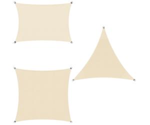 Toldo vela Oxford crema rectangular 3x4m rayos UV viento