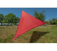 Toldo vela rojo con cremallera negra zip-canvas bent