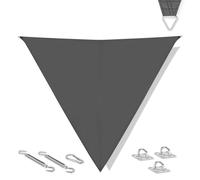 Toldo vela triangular - 360 cm - gris | kit inox incluido