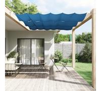 Toldo vertical azul 140 x 270 cm de tela Oxford, impermeable y resistente a los rayos UV, para balcón, jardín e interior, incluye cuerda y herramientas para una fácil fijación