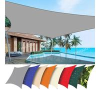 Toldos al aire libre impermeable parasol vela jardín Canopi para terraza coche toldo de lona rectangular piscina refugio solar vela parasol Beige 200x300cm