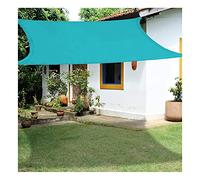 Toldos de protección Solar Rectángulo Sol Sombra Vail Cola de protección Solar Bloque de Tela de Tela Sunshade Waterproof para el Patio Trasero de jardín de jardín de Patio al Aire Libre, Azul del