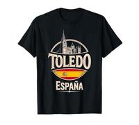 Toledo España City Travel España Diseño icónico Camiseta