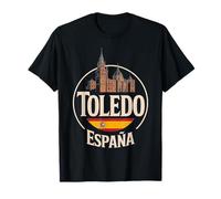 Toledo España City Travel España Diseño icónico Camiseta