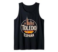 Toledo España City Travel España Diseño icónico Camiseta sin Mangas