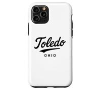 Toledo Ohio City Retro State River Architecture 419 567 Área Carcasa para iPhone 11 Pro