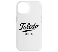 Toledo Ohio City Retro State River Architecture 419 567 Área Carcasa para iPhone 14