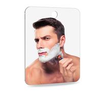 Tolenre Espejo de ducha, irrompible, sin niebla, para colgar en la pared, espejo de baño para afeitar, maquillaje, cuidado de la piel