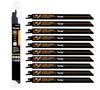 TOLESA Hoja de sierra bimetálica de 228 mm y 18 TPI, dientes M42 con cobalto, para tubos metálicos, perfiles metálicos y chapas de grosor medio a fino