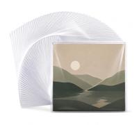 Tolesum 50 fundas de vinilo de 12 pulgadas, fundas LP transparentes