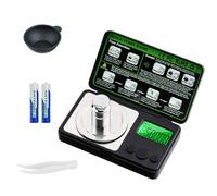 Tolesum Báscula Electrónica De Alta Precisión, 50g/0,001g, Mini Báscula De Bolsillo Digital Para Joyas De Oro, Diamante En Polvo, Pantalla Lcd Retroiluminada, 7 Unidades Y Peso De 50 G