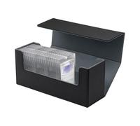 Tolesum Caja de Almacenamiento para MTG, Box para 580+ Nuevo Cartas Cartas sin Funda/35pt Fundas Cartas Magic, Magnetic Flip Box con Cuero de PU para Cartas de Magic Commander TCG - Negro