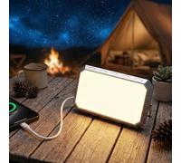 Tolesum Lámpara De Camping, 6 Modos Con Carga Inalámbrica Qi, Lámpara De Trabajo Portátil De 1000 Lúmenes, Batería Externa 4000 Mah Recargable, Base Magnética, Ip44 Impermeable Para Senderismo