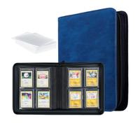 Tolesum Toploader Álbum de tarjetas coleccionables para 112 cargadores superiores, 4 compartimentos, carpeta con 10 tarjetas de carga superior, fundas para tarjetas de trading para Magic, YuGi Oh