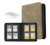 Tolesum Toploader Álbum de tarjetas coleccionables para 112 cargadores superiores, 4 compartimentos, encuadernador superior con 10 cartas, fundas para encuadernación de tarjetas de trading para Magic