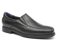 TOLINO A7712 Senator, Zapato Mocasin de Piel Ancho Especial (44 EU, Negro)