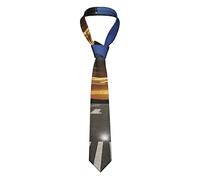 TOLKAT Corbata clásica de fibra de poliéster para hombre, ideal para bodas, novios, padrinos de boda, bailes, regalos, Aeropuerto, talla única