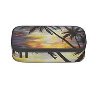 TOLKAT Tropical Sunset - Bolsa de papelería con compartimento duradero de gran capacidad, para adolescentes, niñas, niños y adultos