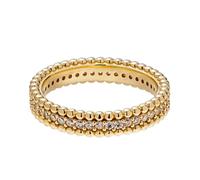 Tolldek Alianzas de oro amarillo Au375 de 9 K, con bola de diamante de la amistad, anillos de pareja, talla 47 - 65, Oro amarillo de 9 quilates (375), Diamante