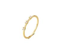 Tolldek Alianzas de oro de 9 K/14 K, joyas auténticas, anillos de amistad clásicos y delicados, oro Au375/585 con moissanita, talla 47-62, Oro amarillo 585 de 14 quilates, Moissanita